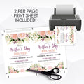 printable editable birthday mother&